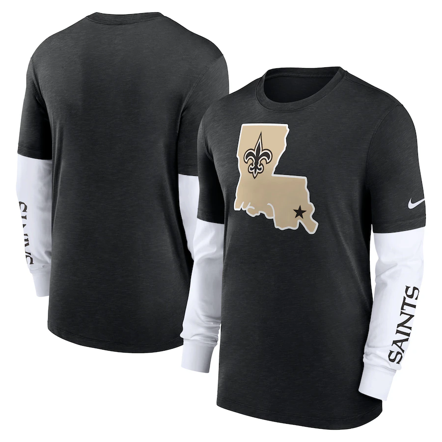 2023 Men NFL New Orleans Saints Nike Long Tshirt